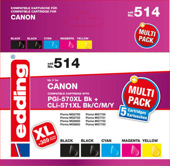 edding 18-514 ersetzt Canon PGI-570XL+CLI-571CMYK