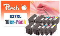 Peach Combi-Pack E27XL - 10er-Pack - Schwarz, Gelb, Cyan, Magenta - kompatibel -