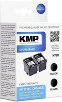 KMP DOUBLEPACK H75D - 2er-Pack - 8 ml - XL - Schwarz - kompatibel - Tintenpatrone