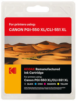 Kodak 185C055168 ersetzt Canon CLI-551/PGI-550 4-farbig