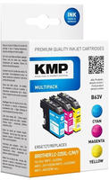 KMP TRIPLE PACK B63V - 3er-Pack - 11,8 ml - Farbe (Cyan, Magenta, Gelb) - kompatibel