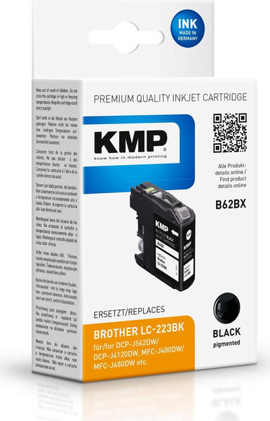 KMP B62BX ersetzt Brother LC-223BK schwarz
