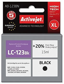 ActiveJet AB-123BN ersetzt Brother LC-123BK schwarz