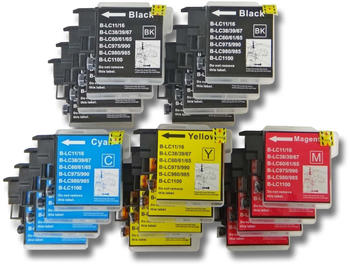 vhbw ersetzt Brother LC-1100 20er Pack