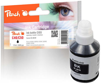 Peach PI100-425 ersetzt Canon GI-40/50 schwarz