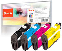 Ampertec kompatible Tinten ersetzt Epson C13T346640 34 Multipack KCMY, 4 St&uuml;ck...