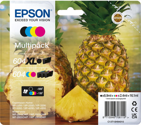 Epson 604XL Black / 604 C/M/Y Multipack 4-farbig