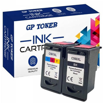 GP Toner ersetzt Canon PG-560XL / CL-561XL schwarz + color