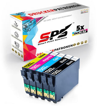 SPS Smart Print Solutions SPS S-13140 Tintenpatrone Schwarz Cyan Magenta Gelb (502XL / Workforce WF-2865DWF)