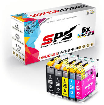 SPS Smart Print Solutions SPS S-13368 Tintenpatrone Schwarz Cyan Magenta Gelb (LC-223 / MFC-J5320)