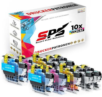 SPS Smart Print Solutions SPS 10er Multipack kompatibel für Brother MFC-J497 LC-3213