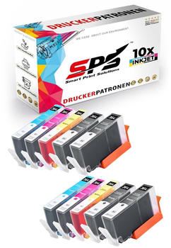 SPS Smart Print Solutions SPS 10er Multipack kompatibel für HP Photosmart B109N 364XL