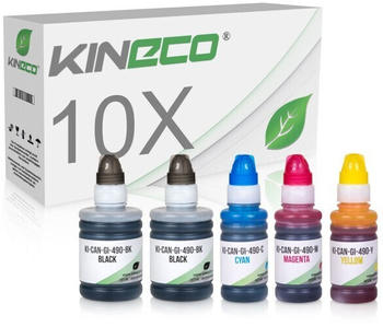Kineco JI7097 ersetzt Canon GI-490XL 10er Pack