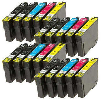 Ti-Sa 20x für Epson Workforce WF-2540WF, T1631T1634BK, Cy, Ma, Ye