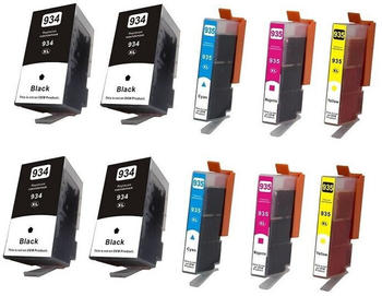 Ti-Sa 10x Patronen für HP 934 XL + HP 935 XL OfficeJet Pro 6230 6800 Series 6820 6830