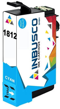 Inbusco Patrone CYAN kompatibel zu Epson T1812 mit Chip (1x Tintenpatrone Cyan)