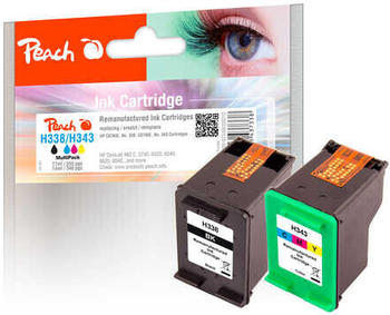 Peach PI300-823 ersetzt HP 338/343 color + schwarz