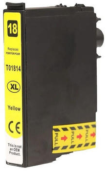Ti-Sa 1 Tintenpatrone Druckerpatrone kompatibel zu EPSON T1814 XL YELLOW GELB mit Chip (4060035018780)