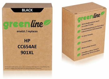 Inkadoo ersetzt greenline ersetzt HP CC 654 AE / 901XL Tintenpatrone