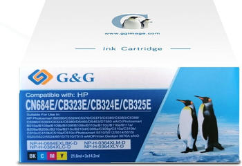 G&G Printing G&G HP 364XL - Tintenpatronen / Schwarz / Cyan / Magenta / Gelb / 4er-Pack / Hoge Kapazität