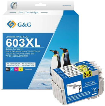 G&G Printing G&G Epson T603XL Tintenpatronen Multipack - 4 Stk.
