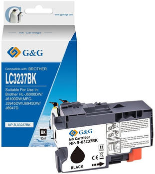 G&G ersetzt Brother LC-3237BK schwarz