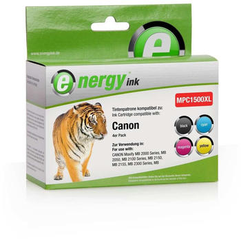 energyink ersetzt Canon PGI-1500XL 4er Pack