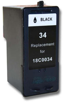 vhbw Tintenpatrone schwarz kompatibel mit Lexmark P310, P315, P4250, P4310, P4330, P4350, P450, P6200, P6250 - 22ml