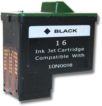 vhbw Tintenpatrone Schwarz kompatibel mit Lexmark x1185, x1190, x1195, x1196, x1250, x1270, x2225, x2230, x2250 (wiederaufgefüllt, 15ml)