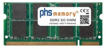 PHS-memory 2GB RAM Speicher für Synology Rackstation RS810+ DDR2 SO DIMM 800MHz PC2-6400S (SP128601)