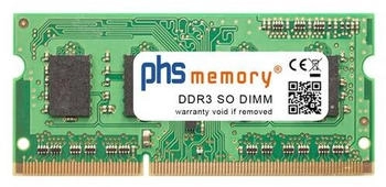 PHS-memory 2GB RAM Speicher kompatibel mit Kontron mITX-BW DDR3 SO DIMM 1600MHz PC3L-12800S (SP222456)