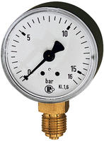 Fp - Manometer D 63 Mm 0-10bar G1/4 Steh.