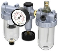 RIEGLER 101067-850 C Wartungseinheit 3-tlg. &raquo;Standard&laquo;, mit PC-Beh&auml;lter, BG...