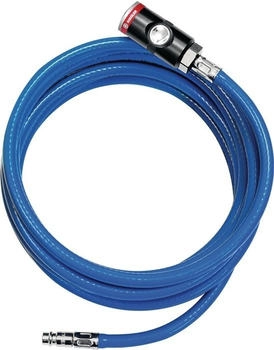 Riegler Soft-PVC-Druckluftschlauchset Innen-&Oslash; 9 mm Au&szlig;en-&Oslash; 14,5 mm Schnellverschlusskupplung DN 7,2 L&auml;nge 5 m (113846)
