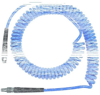 Riegler Spiralschlauch mit Verschraubung und Knickschutz, PU, G 3/8, &Oslash; 12x8 mm, 10 m (SP 18-1000)