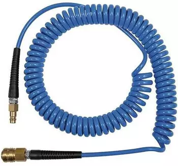 Riegler Spiralschlauch-Set PU 12x8mm, 6m, Kupplung DN 7,2 (SP12600PUSK)