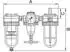 Riegler Wartungseinheit 3-tlg. »Standard« PC-Behälter BG 3, G 1 (850 E)