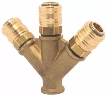ELMAG 3-fach-Verteiler IG 1/2" Messing (46062)