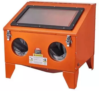 VEVOR Sandstrahlkabine 40gal 40-120PSI Stahl mit 4 Keramikd&uuml;sen (SBC150)