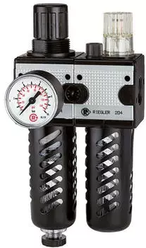 Riegler multifix Wartungseinheit 2-tlg., PC-Beh&auml;lter, Schutzkorb, BG3, G1/2 (CL 33 S)