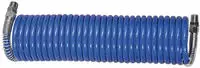 RIEGLER Spiralschlauch PA blau AG R 3/8" Verschraubung+Knickschutz 12x9mm 5m