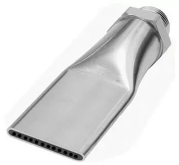 Riegler L&auml;rmarme Flachd&uuml;se G 3/8 AG, MS vernickelt, D&uuml;senbreite 29mm (30.402)