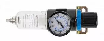 H&ouml;gert Druckluftfilter mit Manometer 1/4&Prime;, 9 BAR (HT4R871)
