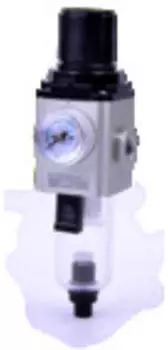 Riegler GA-mini Filterregler 5&micro;m, BG 200, G1/8, 1,5-9 bar, Ablass HA (GAC 05)