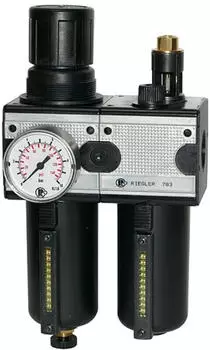 Riegler multifix Wartungseinheit 2-tlg., Metallbeh&auml;lter, BG 3, G 3/4 (CL 34 M-SR)