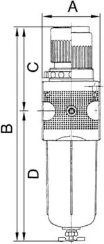Riegler Filterregler &raquo;multifix&laquo; PC-Beh&auml;lter BG 3, G 1/2, 0,2-6 bar (C 33-K 6-HA)