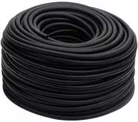 vidaXL Hybrid-Luftschlauch Schwarz 0,6" 100 m Gummi und PVC
