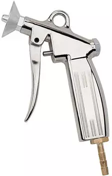 Riegler Blaspistole mit Schutzschild, Alu-Druckguss vernickelt, T&uuml;lle LW 9 (22 B-S)