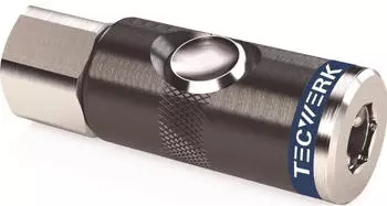 Tecwerk Druckknopf-Sicherheitskupplung DN 7,4 Aluminium/NBR IG G 1/4" (2000351993)