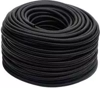 vidaXL Hybrid-Luftschlauch Schwarz 0,6" 20 m Gummi und PVC